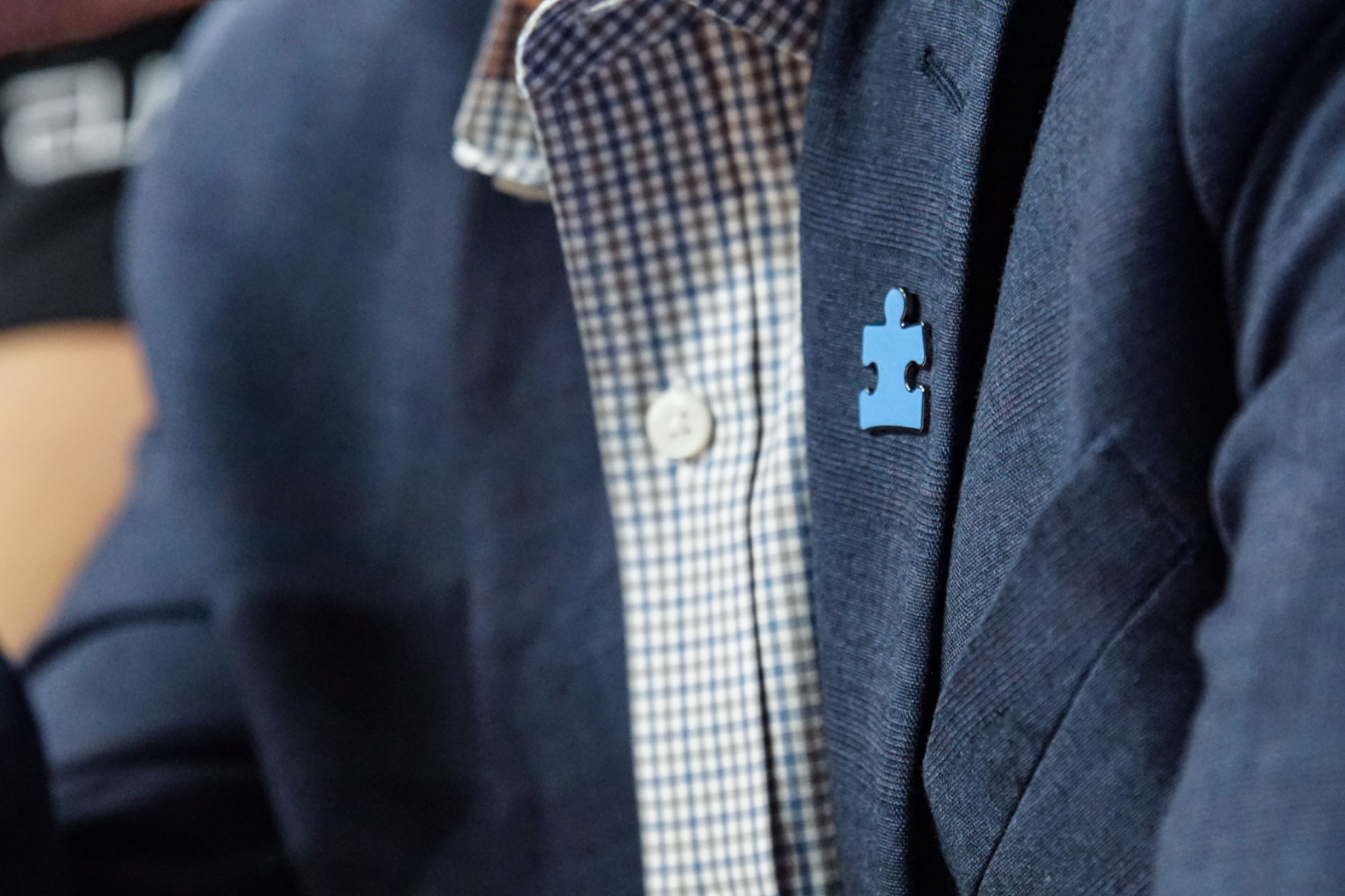Autism awareness pin